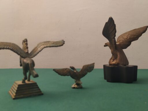 Aquile imperiali e cavallo pegaso bronzo