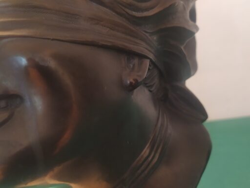 Dea bendata bronzo d'epoca