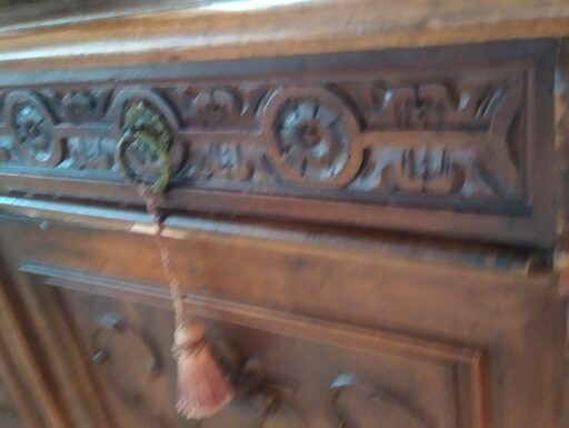 Credenza d'epoca noce massello