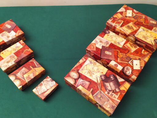 Scatole d'epoca dimensioni decrescenti