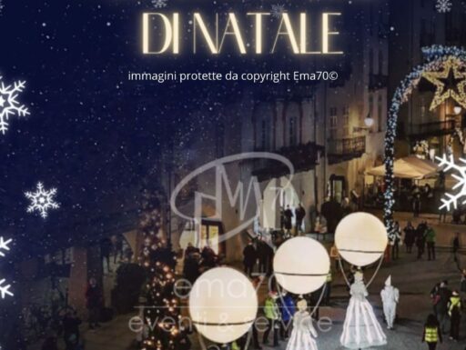 La magia del natale - sfilata e animazione sui trampoli