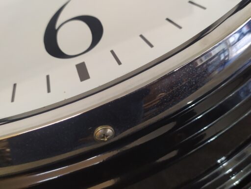 Orologio da parete grande acciaio e vetro