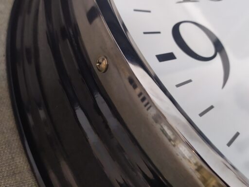 Orologio da parete grande acciaio e vetro