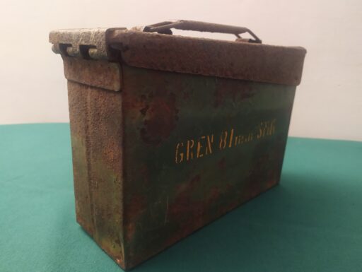 Cassetta militare in metallo d'epoca