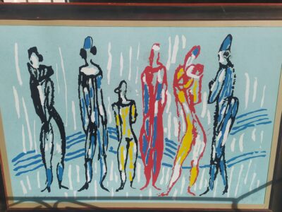 Quadro personaggi circensi di antonio vangelli