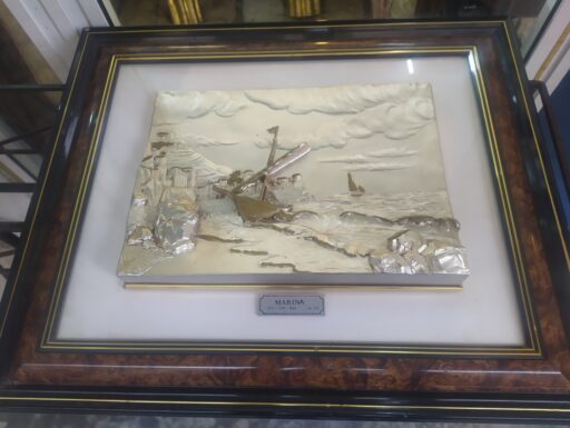 Quadro altorilievo argento 800