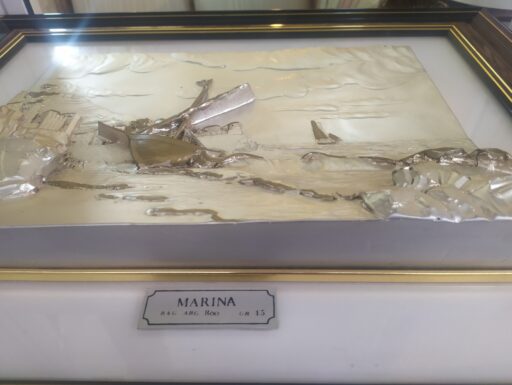 Quadro altorilievo argento 800