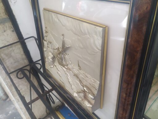 Quadro altorilievo argento 800