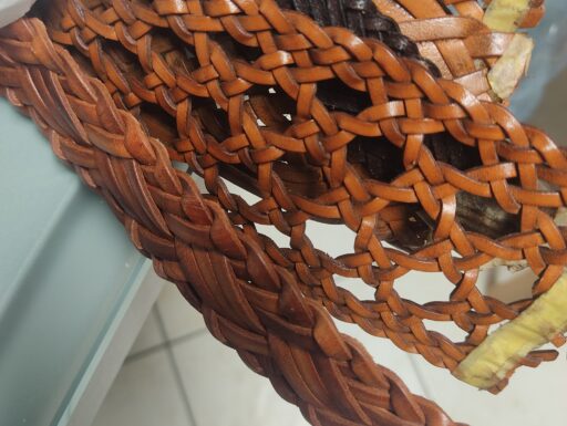 Cinture e guinzagli intrecciati - vera pelle