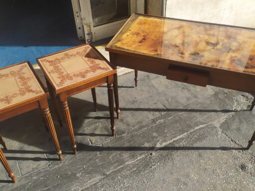 Trittico in legno d'epoca