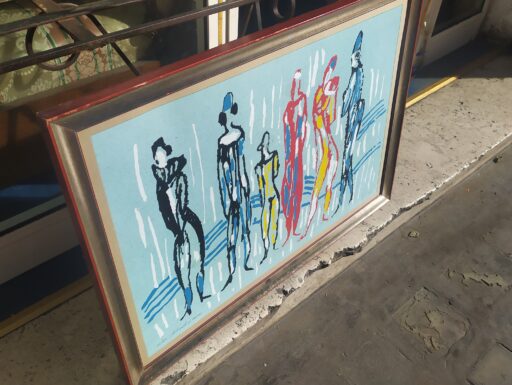 Quadro personaggi circensi di antonio vangelli