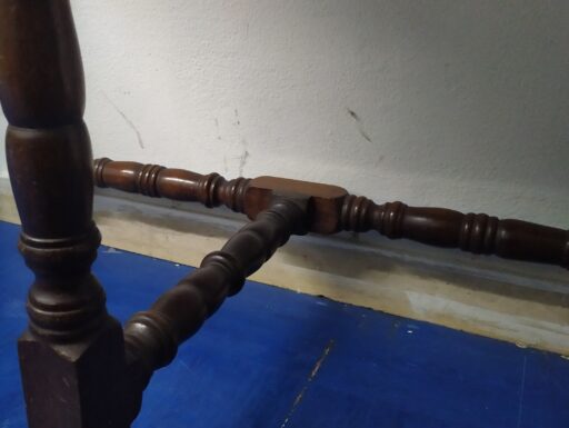 Tavolo consolle a mezzaluna in massello