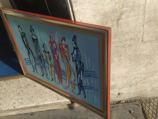 Quadro personaggi circensi di antonio vangelli