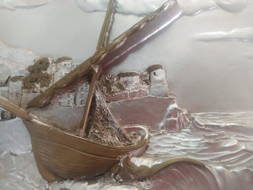 Quadro altorilievo argento 800