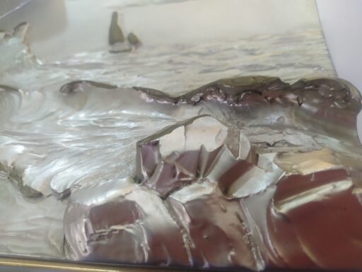 Quadro altorilievo argento 800