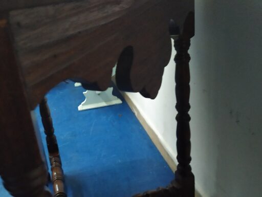 Tavolo consolle a mezzaluna in massello