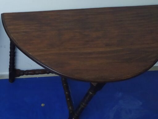 Tavolo consolle a mezzaluna in massello