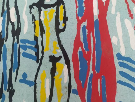 Quadro personaggi circensi di antonio vangelli