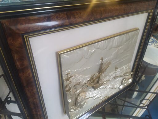 Quadro altorilievo argento 800