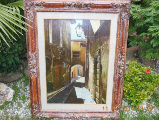 Quadri su tela ad olio con cornici