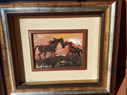 Quadri su tela ad olio con cornici