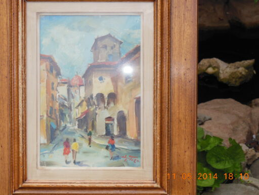 Quadri su tela ad olio con cornici