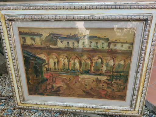 Quadri su tela ad olio con cornici