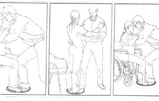 Pedana girevole per anziani e disabili