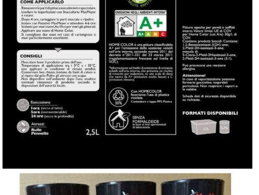 Grande vendita stock : idropitture superlavabili, home color