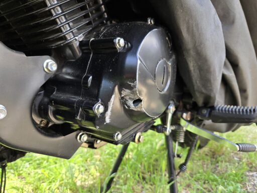 Moto 125 incidentata
