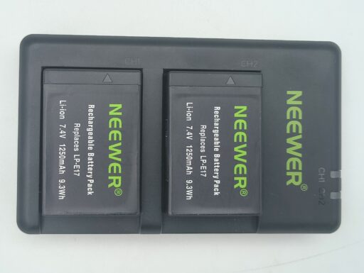 Neewer lp-e17 set batterie e caricatore usb usato