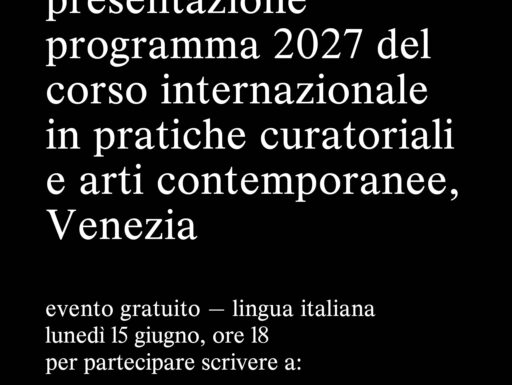 Open day online school of curational studies venezia