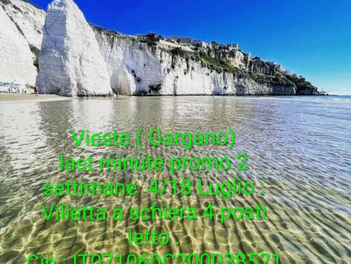 Vieste vacanze promo luglio
