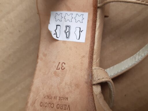 Sandali ripa taglia 37 vero cuoio made in italy