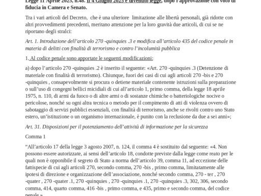 Socio fondatore per vero ed etico partito antistema