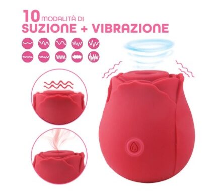 Rosa sensuale – stimolatore con suzione e vibrazione