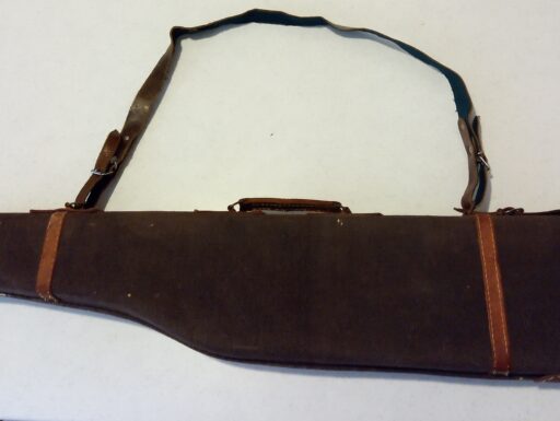 Custodia per fucile rigida vintage in stoffa e cuoio misure