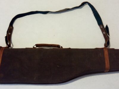 Custodia per fucile rigida vintage in stoffa e cuoio misure