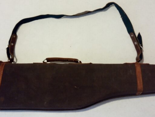 Custodia per fucile rigida vintage in stoffa e cuoio misure