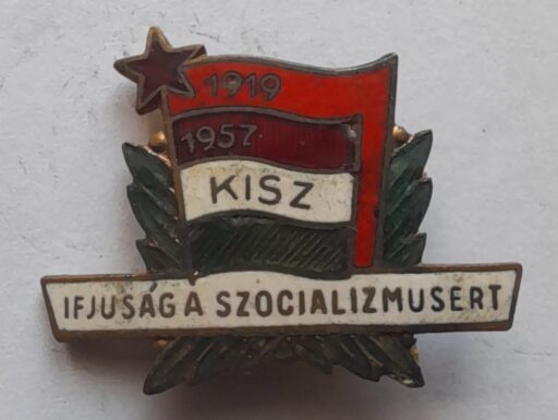 Spilla vintage del kisz ungherese magyar kommunista
