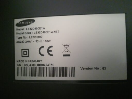Tv samsung 32 pollici full hdmi completo di telecomando
