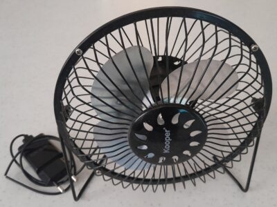 Ventilatore da tavolo con presa usb completo